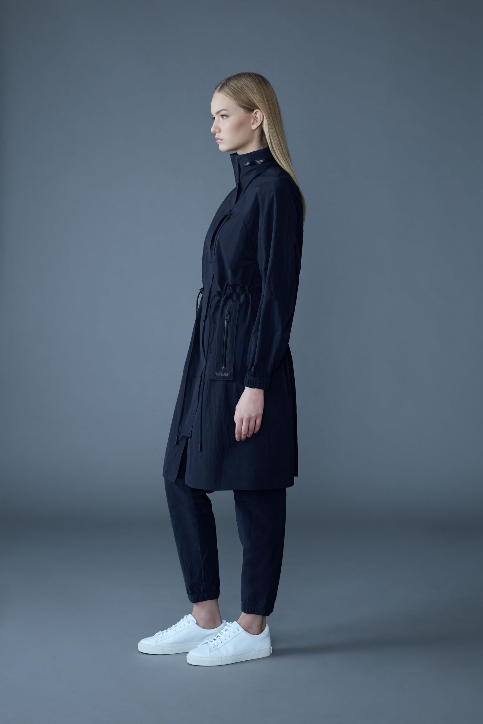 MAKAYLA Knee-Length Lightweight Rain Jacket - 3