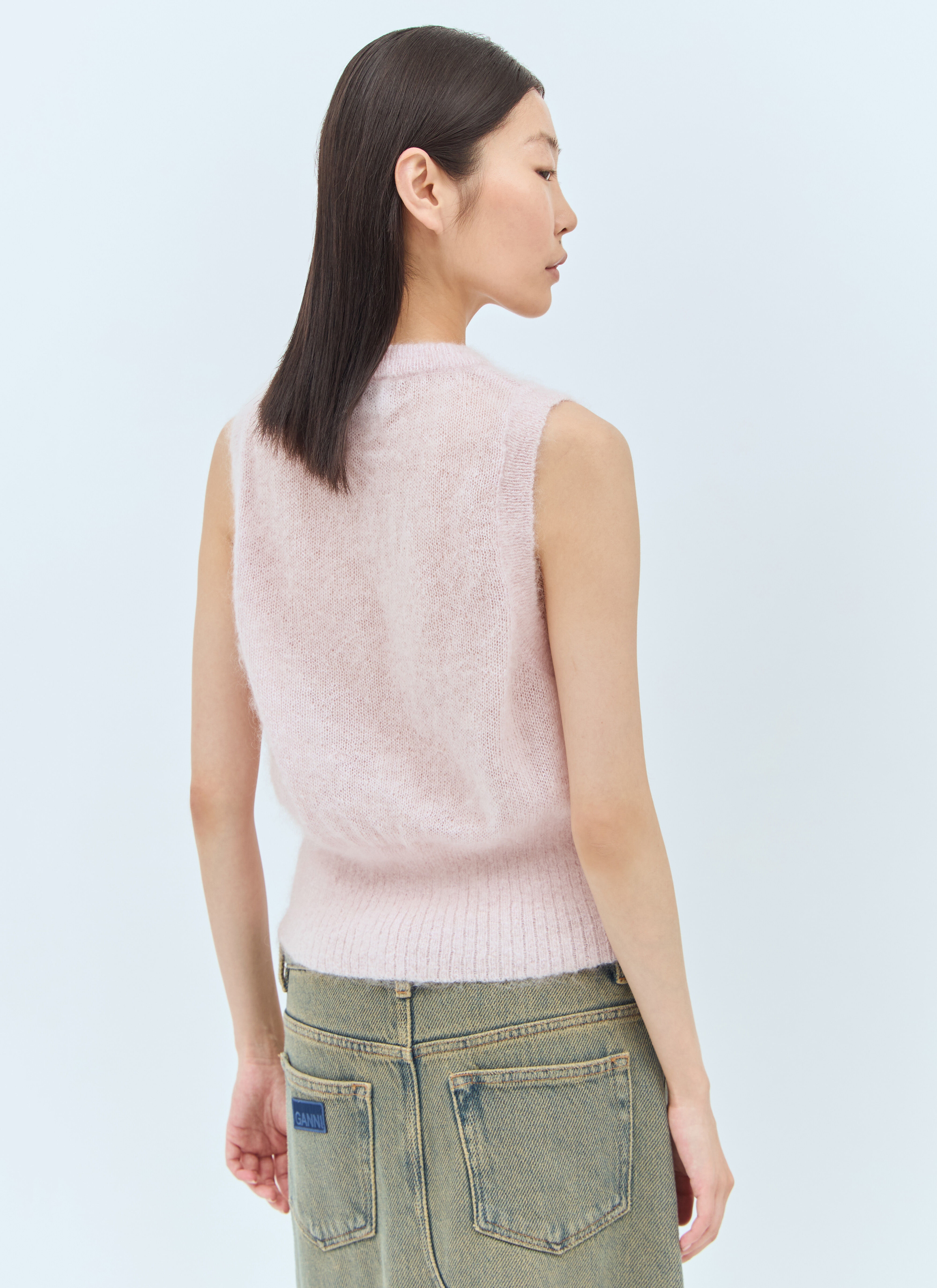 Mohair Tie String Vest - 4