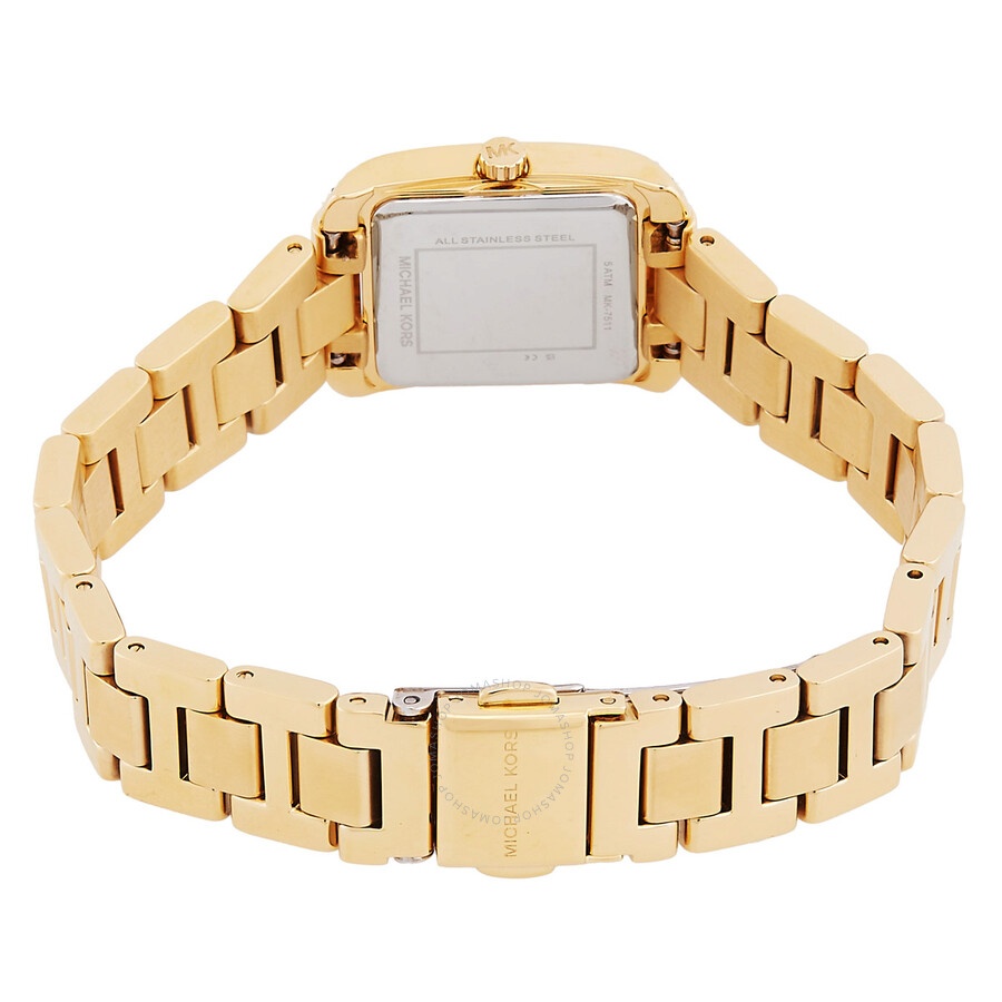 Michael Kors - Michael Kors Emery Quartz Gold Dial Ladies Watch and Bracelets Gift Set MK7510SET - 3
