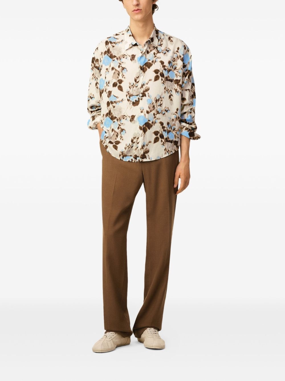 floral-print shirt - 2