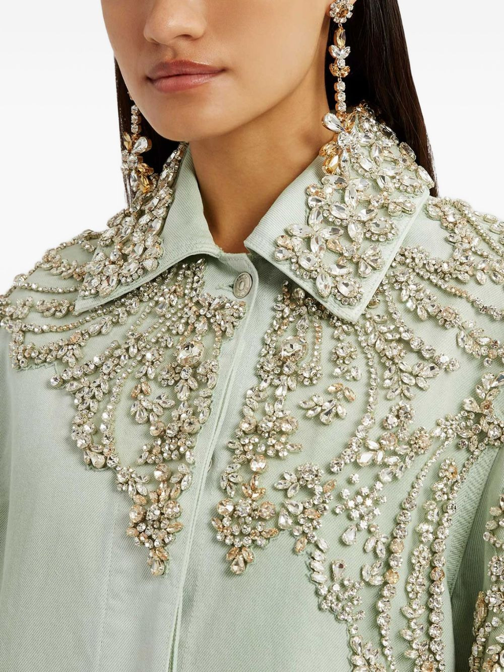embroidered coat - 6
