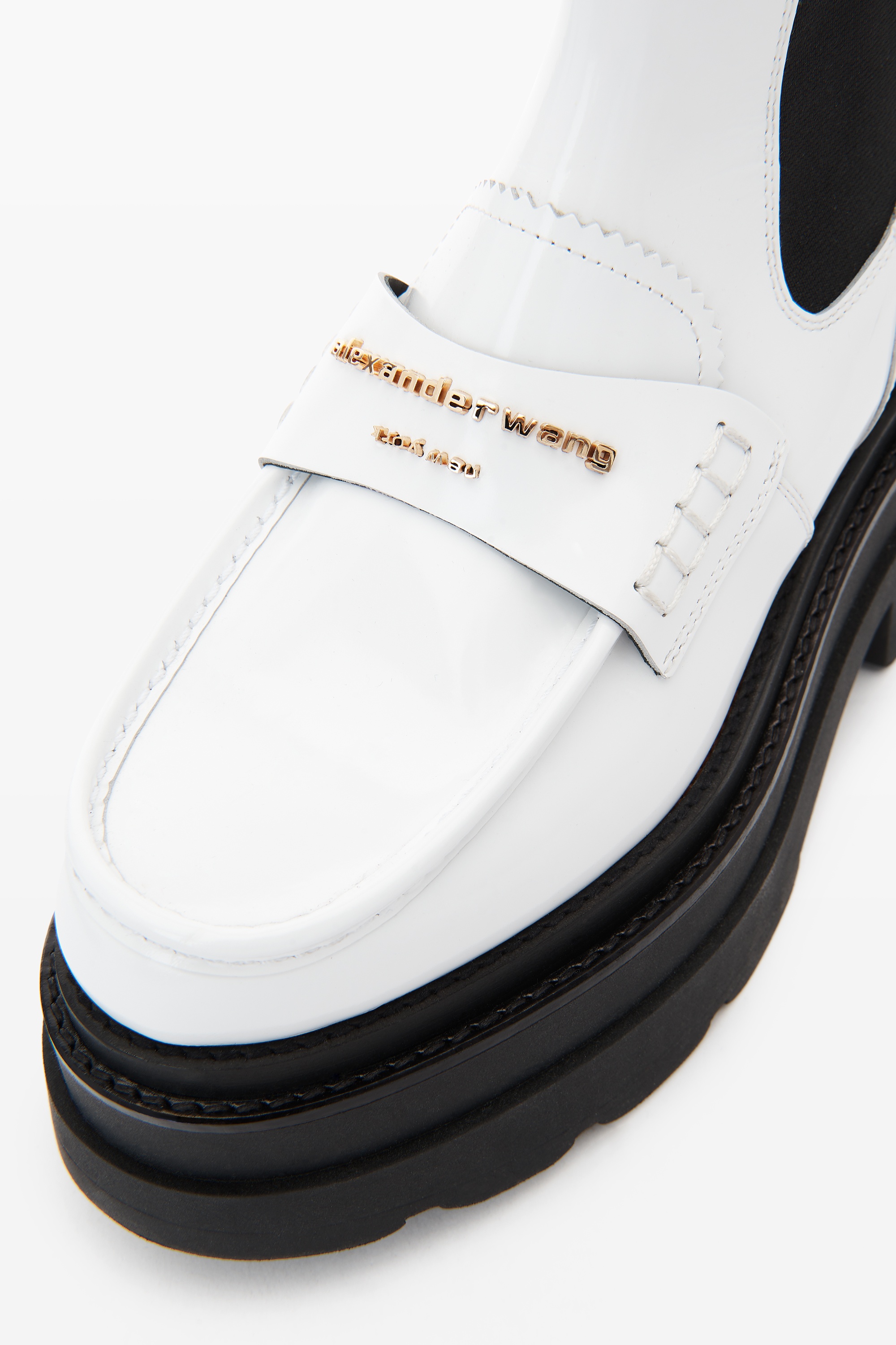 carter ankle platform shiny leather boot - 2