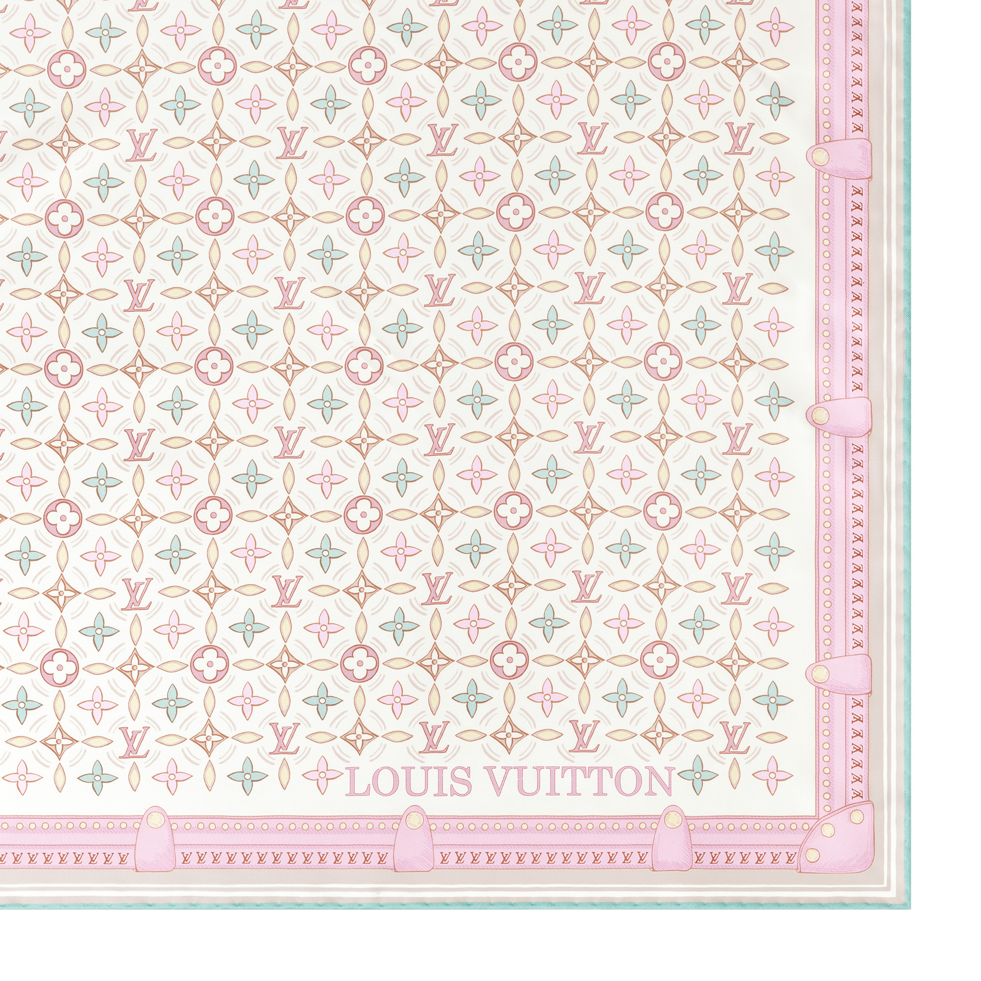 Louis Vuitton Monogram Flower Tile Square