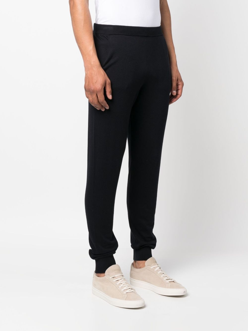 slim-fit knitted track pants - 3