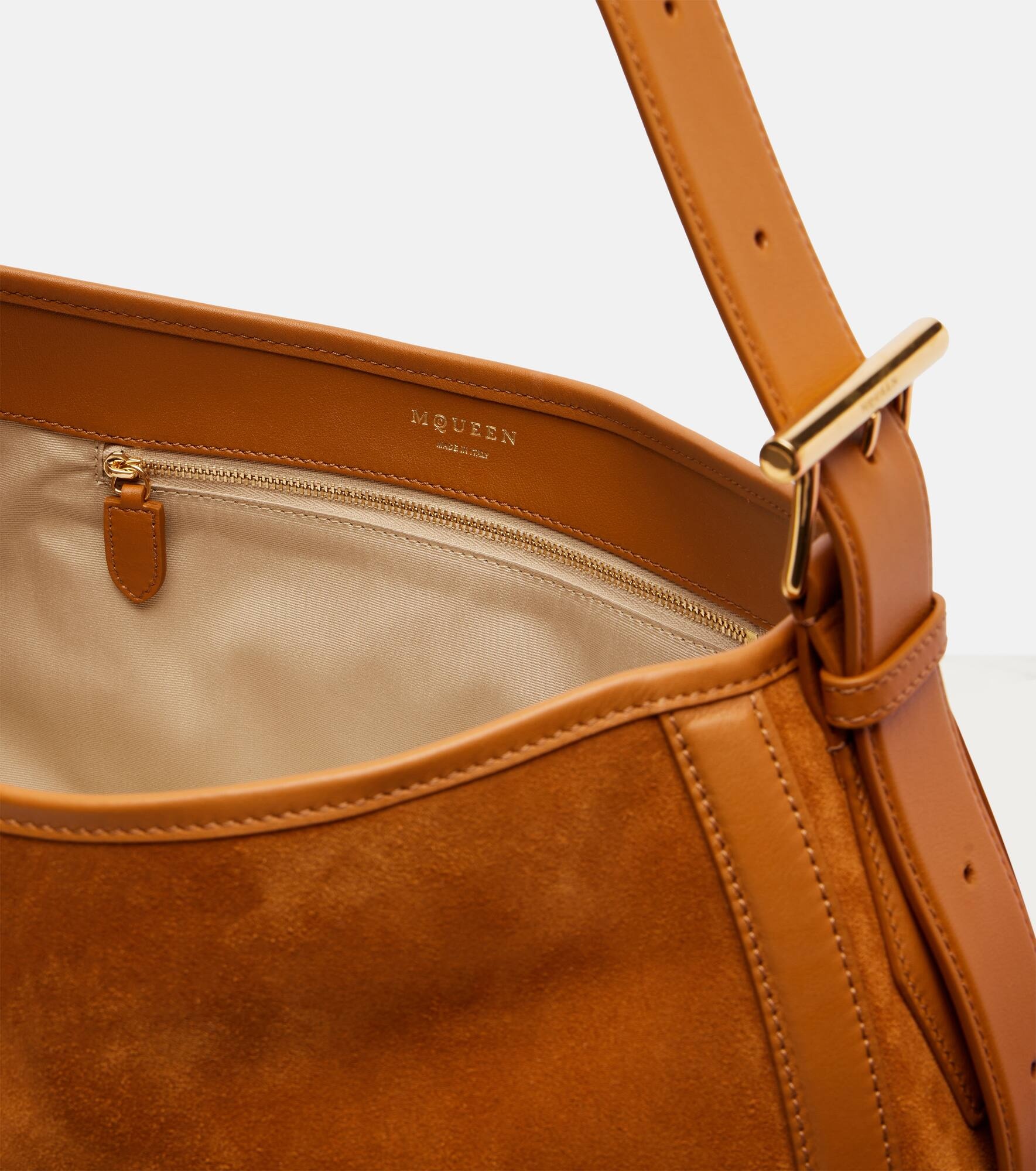 T-Bar Medium suede shoulder bag - 3