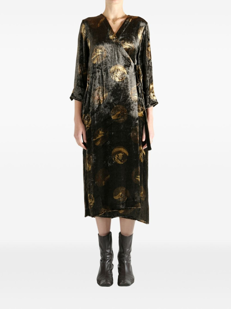 UMA WANG Anthea tie-waist midi dress outlook