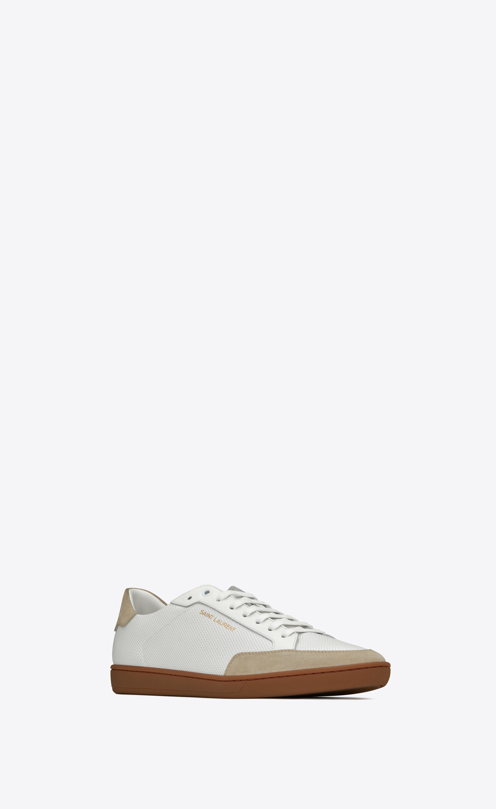 court classic sl/10 sneakers in perforated leather and suede - 4