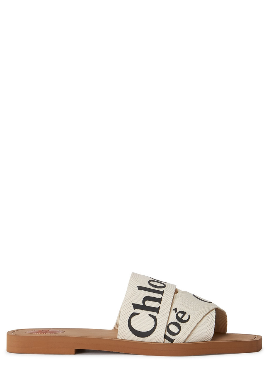 Woody logo-print sliders - 1