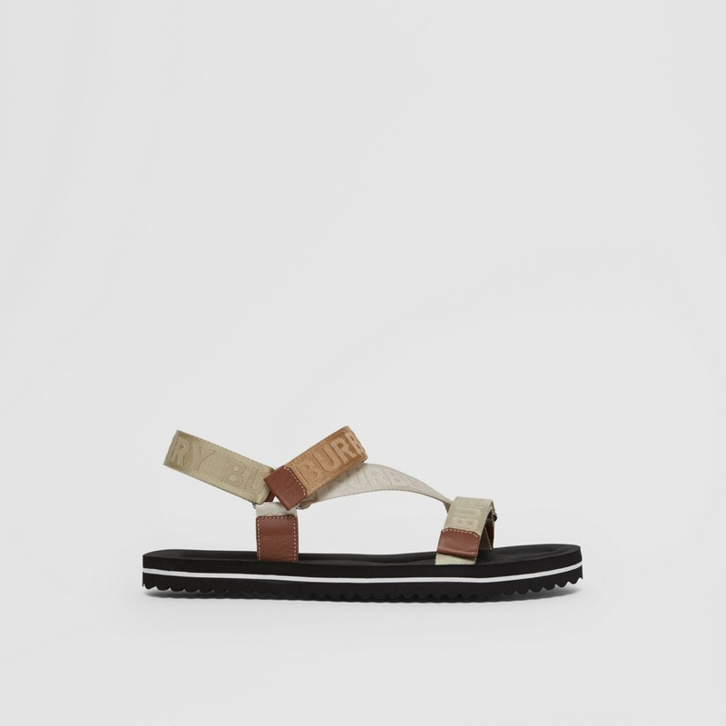 Logo Jacquard Sandals 1