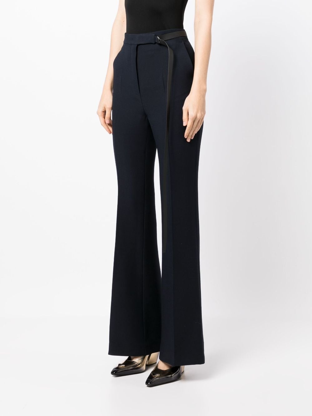 pressed-crease tailored trousers - 3