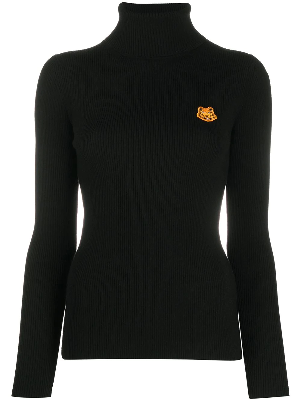 tiger patch wool jumper - 1