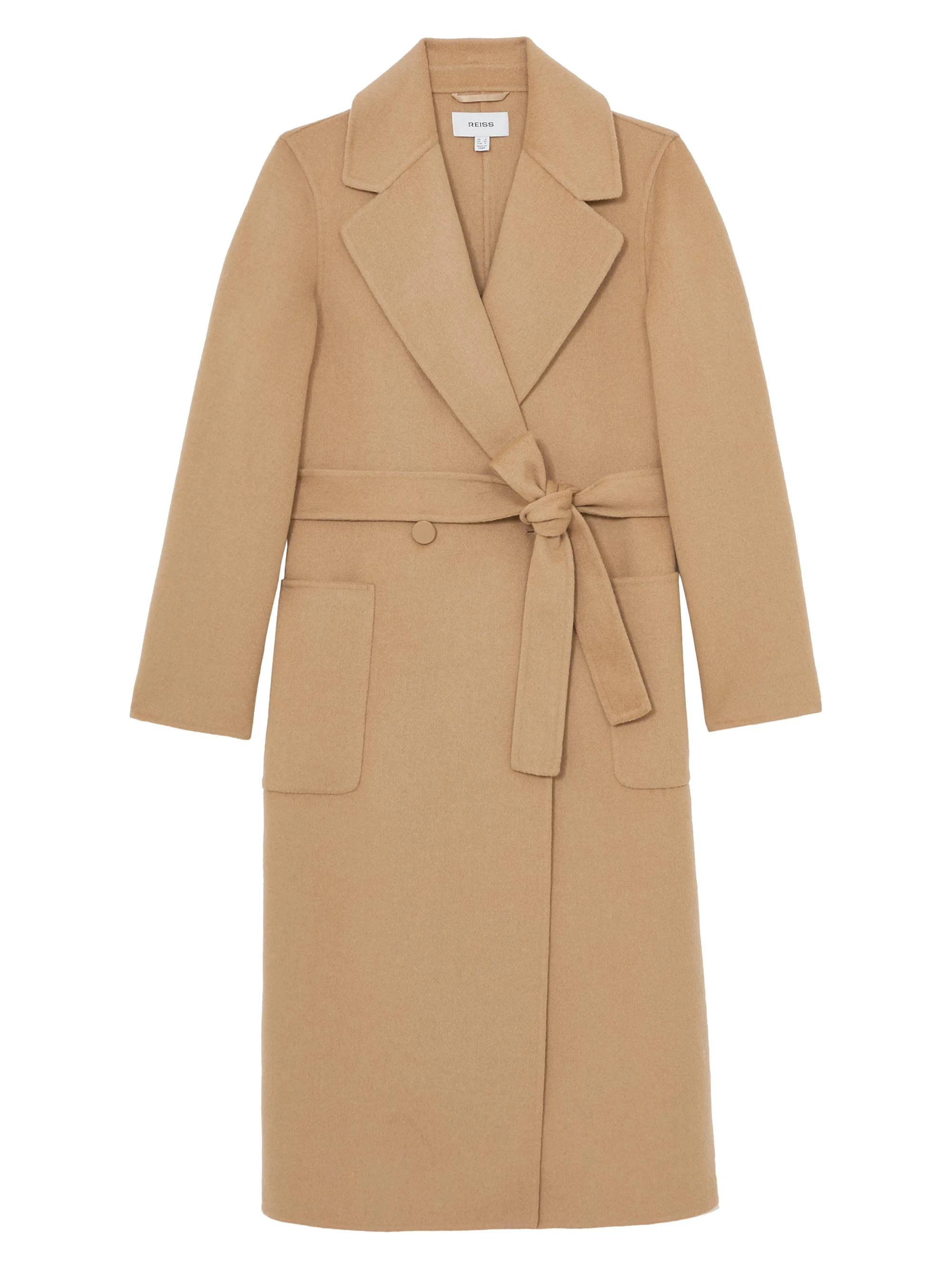 Women's Lucia Double-Breasted Blindseam Coat - Dark Camel - 1