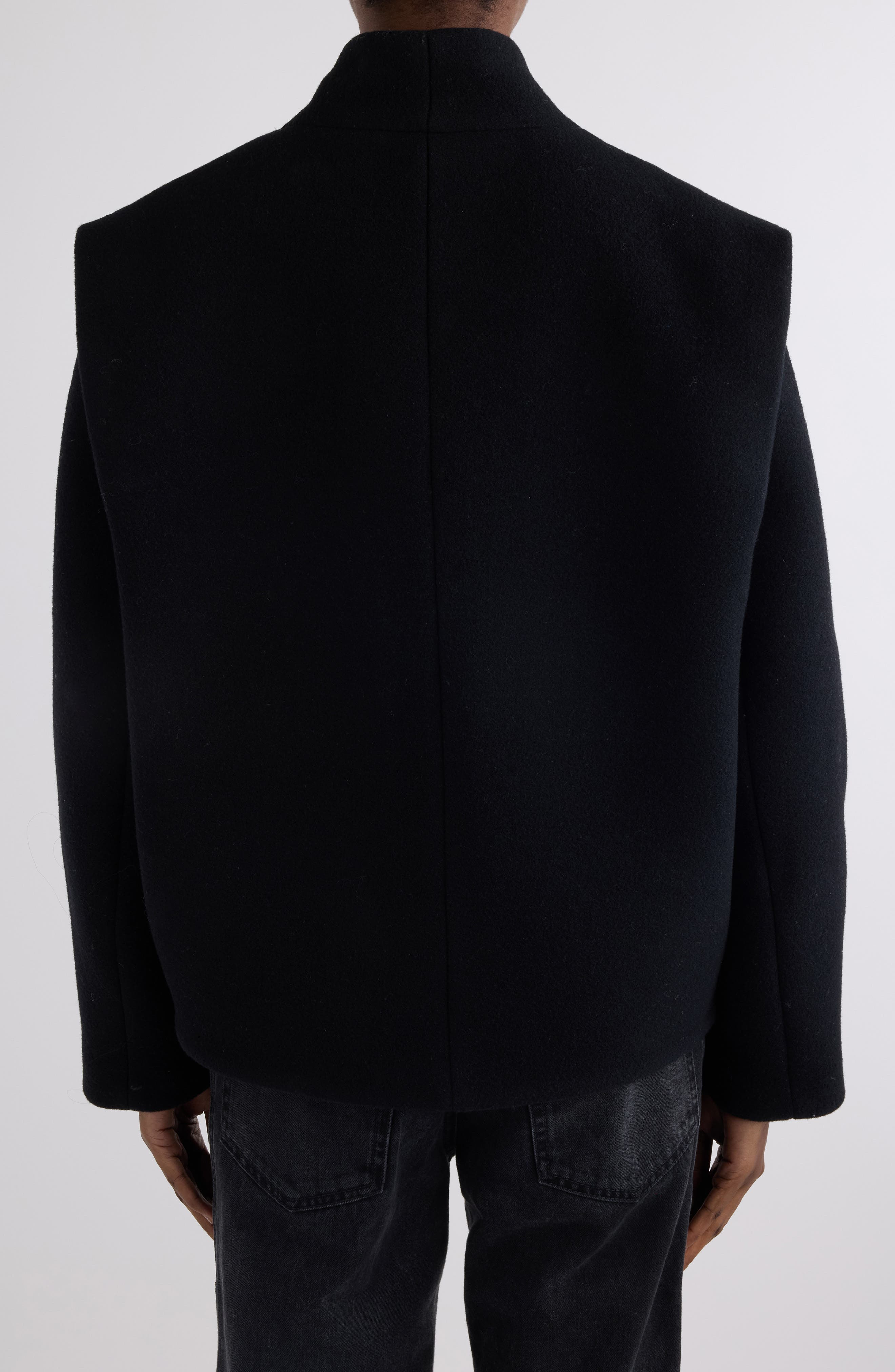 Isabel Marant Dyogo Wool Blend Felt Jacket in Black at Nordstrom - 3