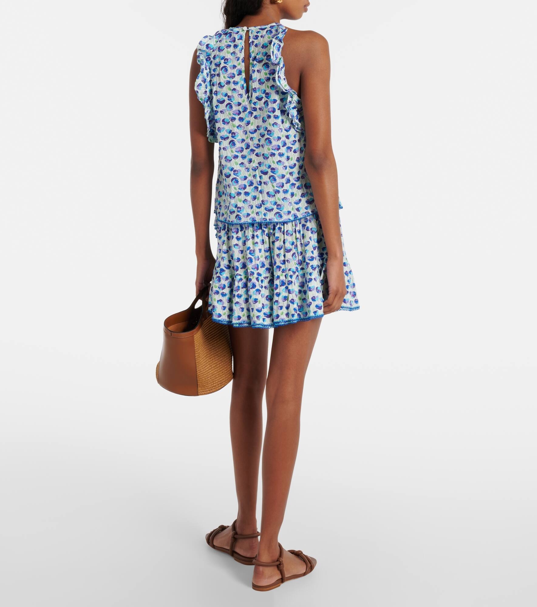 Alida printed ruffled top - 3