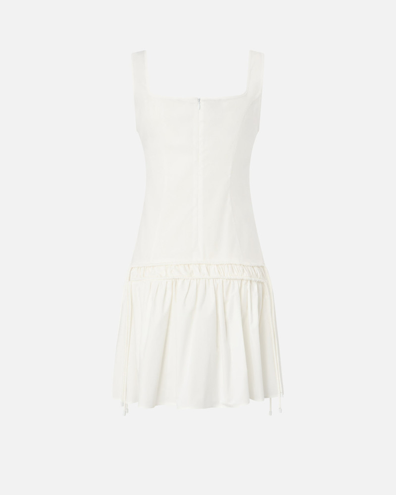 PINKO SHORT DRESS WITH GATHERING AND DRAWSTRING outlook