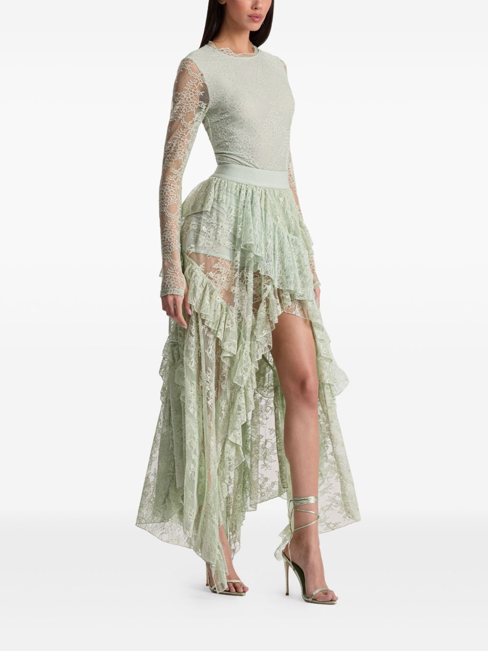 ruffled lace skirt - 3