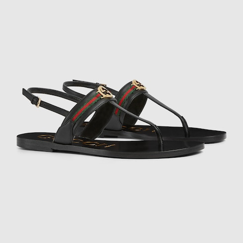 Women's Interlocking G Web sandal - 2