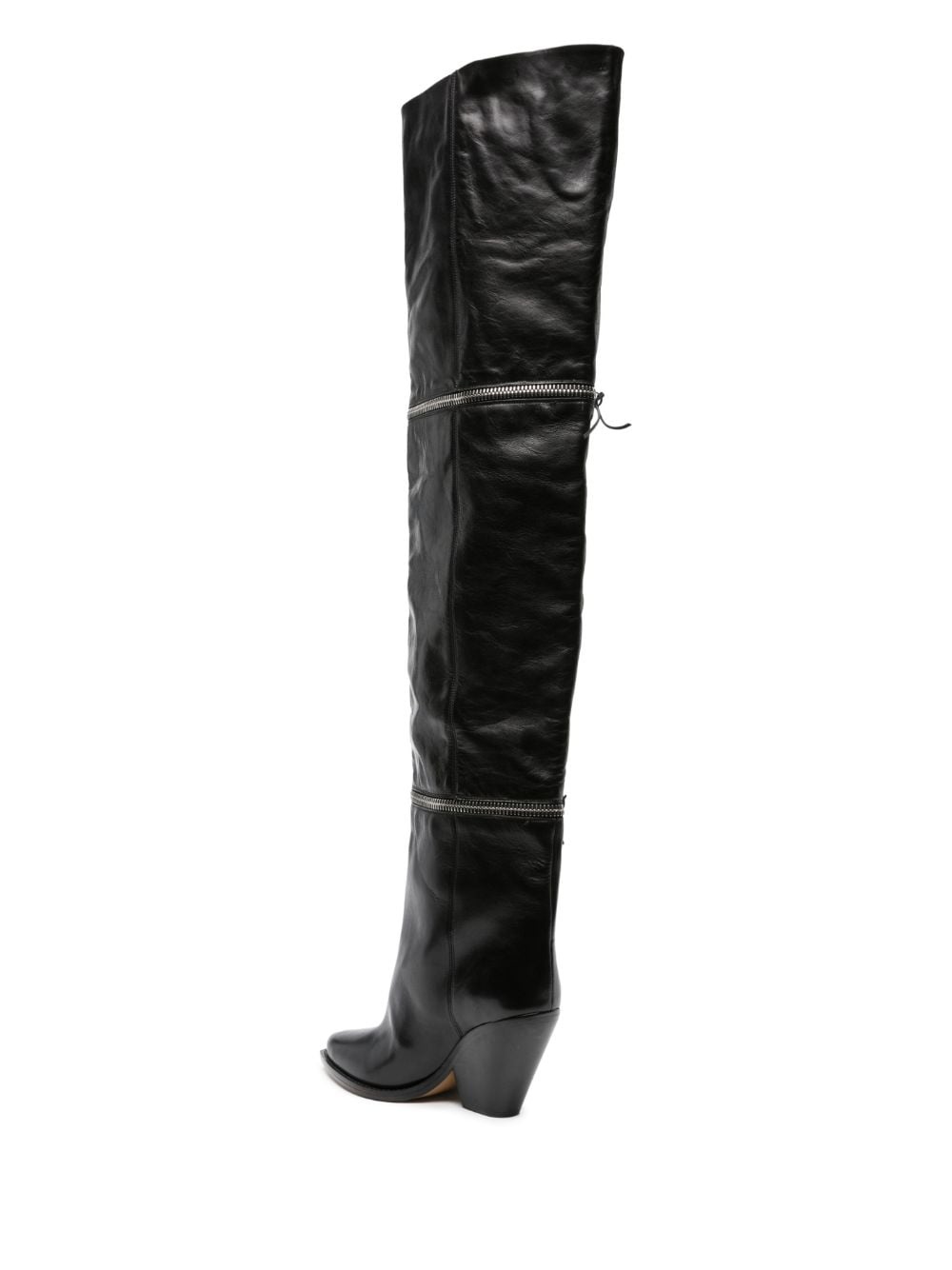 Lelodie 100mm thigh-high leather boots - 3