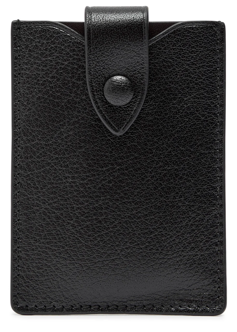 Metier Grained Leather Card Holder - 1