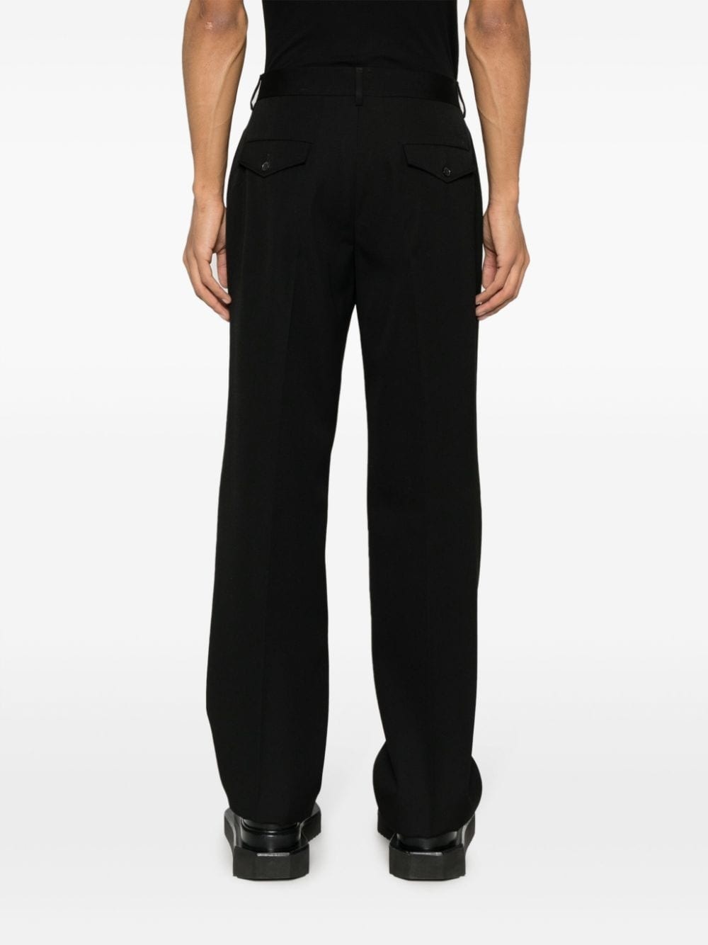 virgin-wool tailored trousers - 4