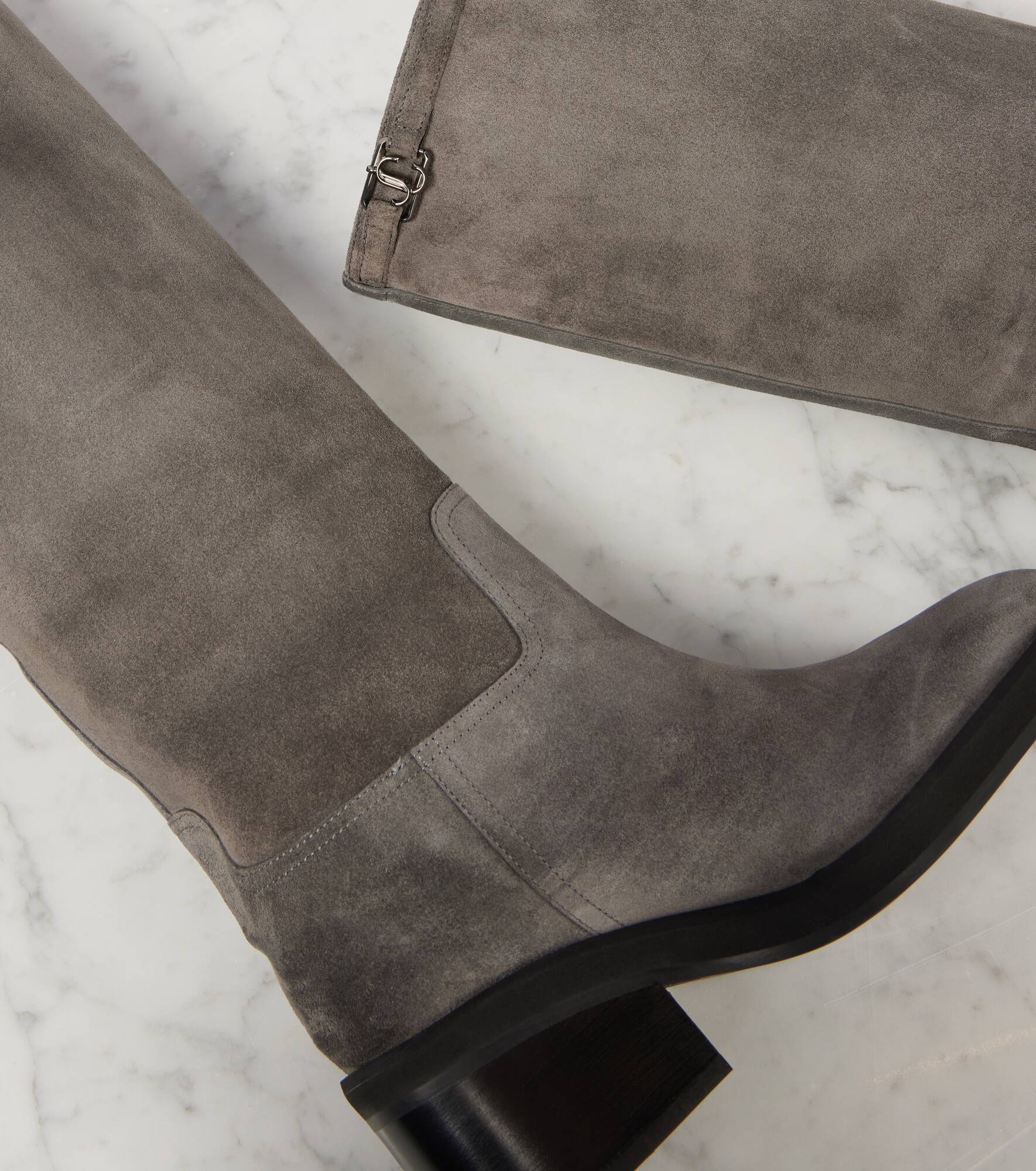 Yasmin 70 suede knee-high boots - 5