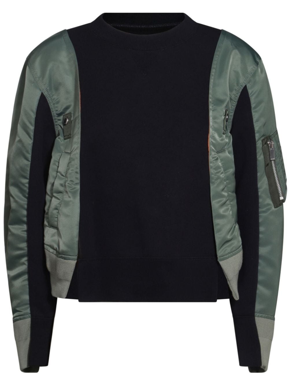 panelled sweatshirt - 1