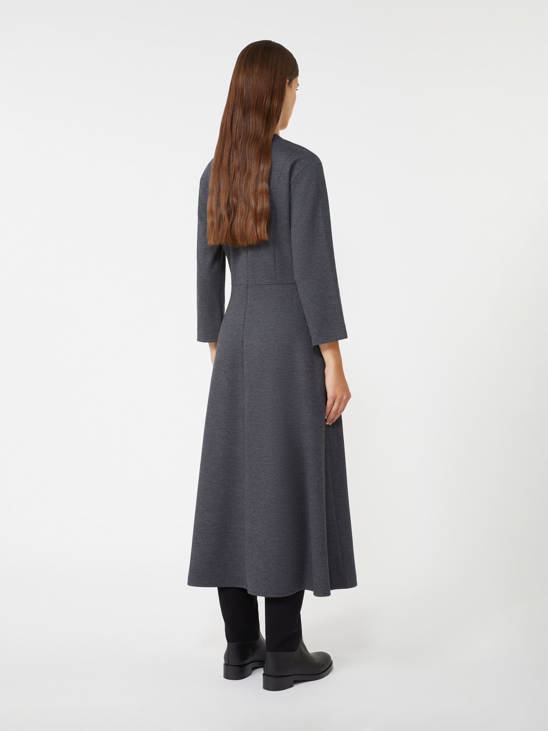 ORIONE Piqué jersey dress - 4