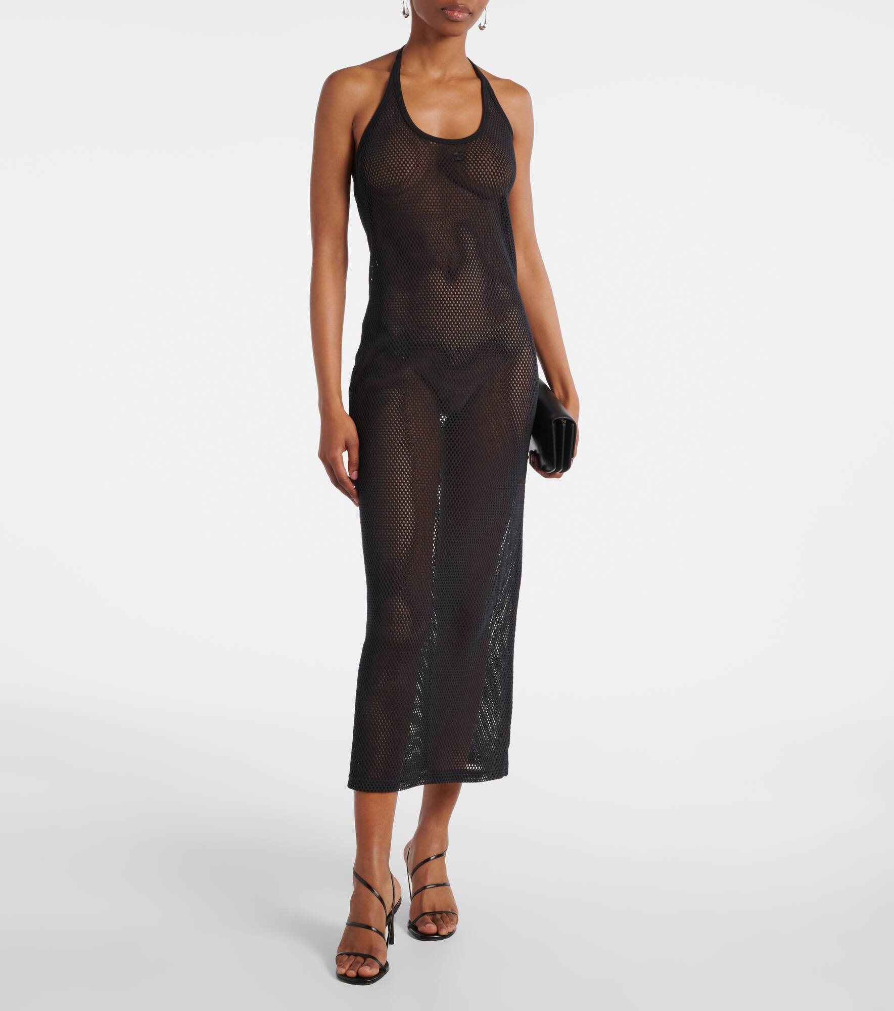 Holistic sheer cotton midi dress - 2