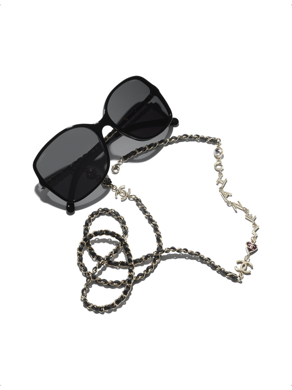 CH5210Q oversized chainmail acetate square sunglasses - 4