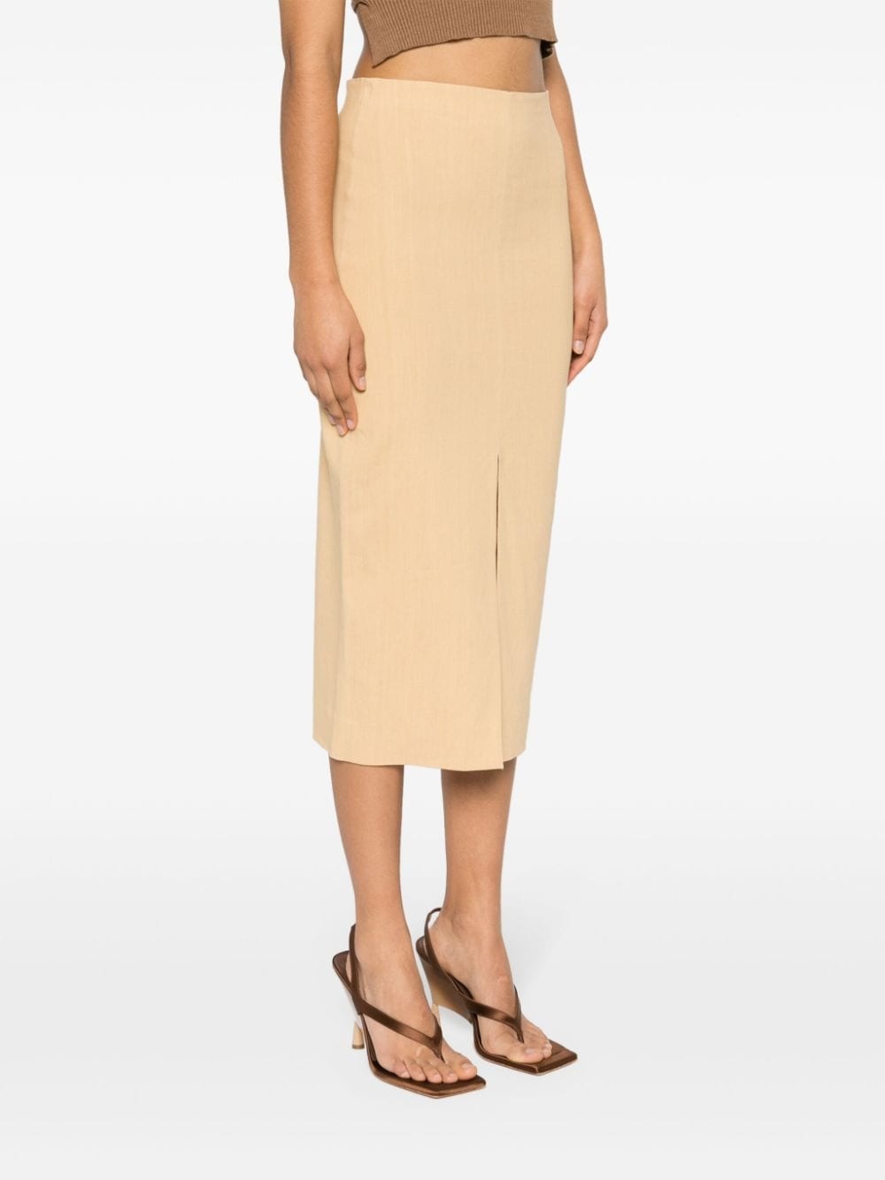 Mills front-slit skirt - 6