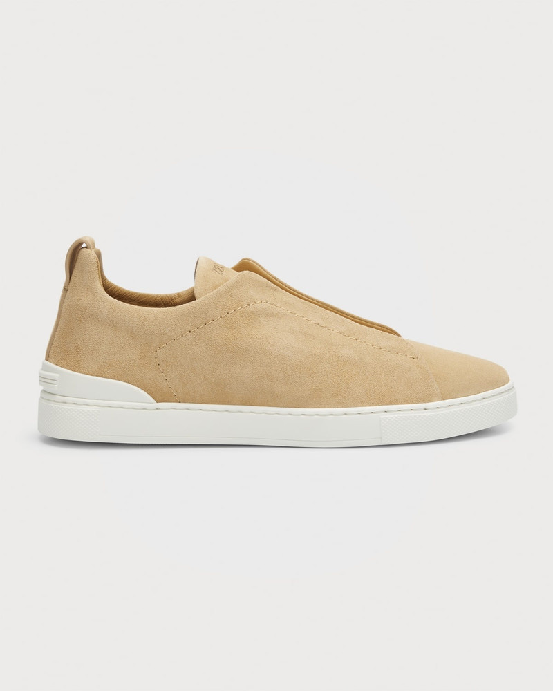 Men's Triple Stitch Suede Sneakers 1