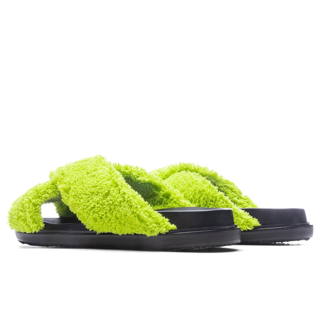 FUSSBETT SLIDE SANDAL - LIME GREEN - 3