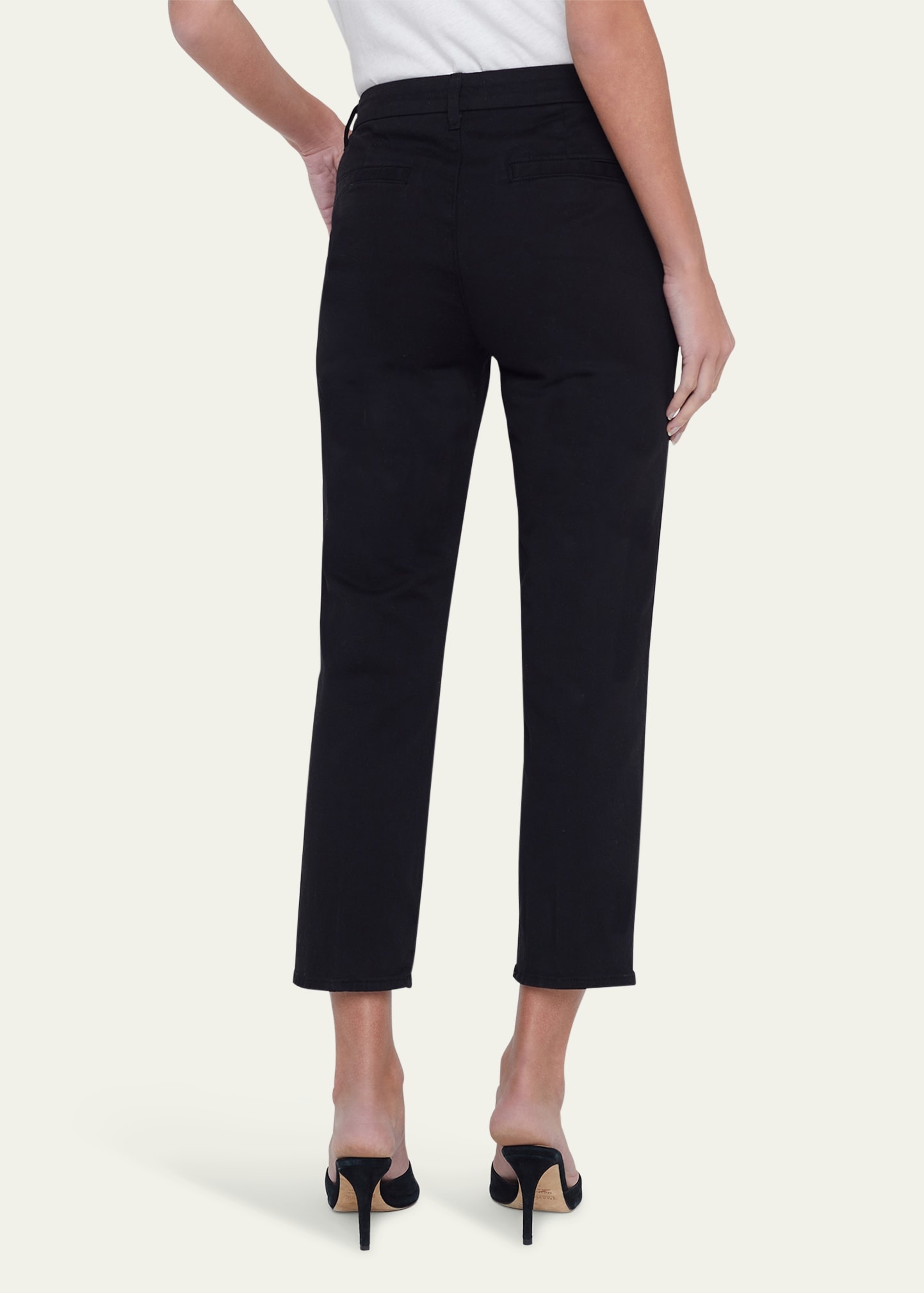 Harlow High-Rise Cropped Slim Trousers - 3