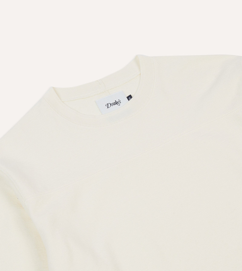 Antique White Panelled Cotton Training T-Shirt 3