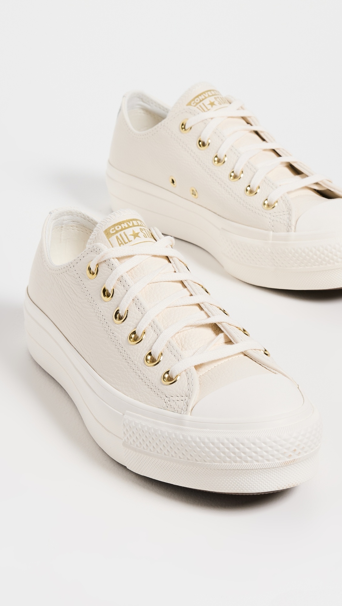 Chuck Taylor All Star Lift Platform Gold Sneakers - 4