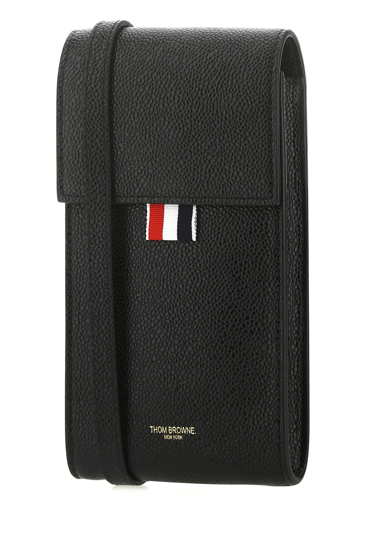 Black leather phone holder - 2