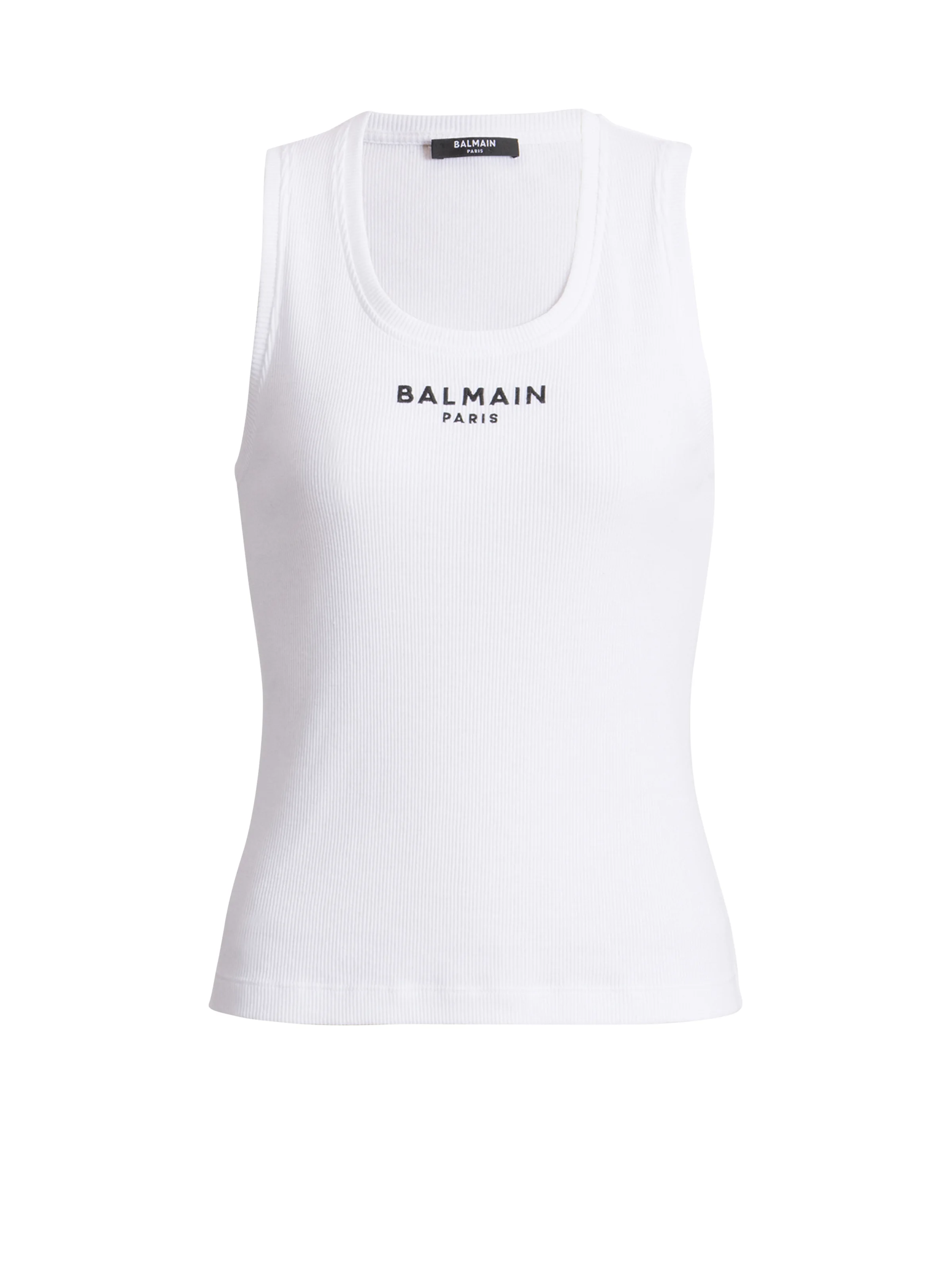 Balmain Paris embroidered vest top - 1
