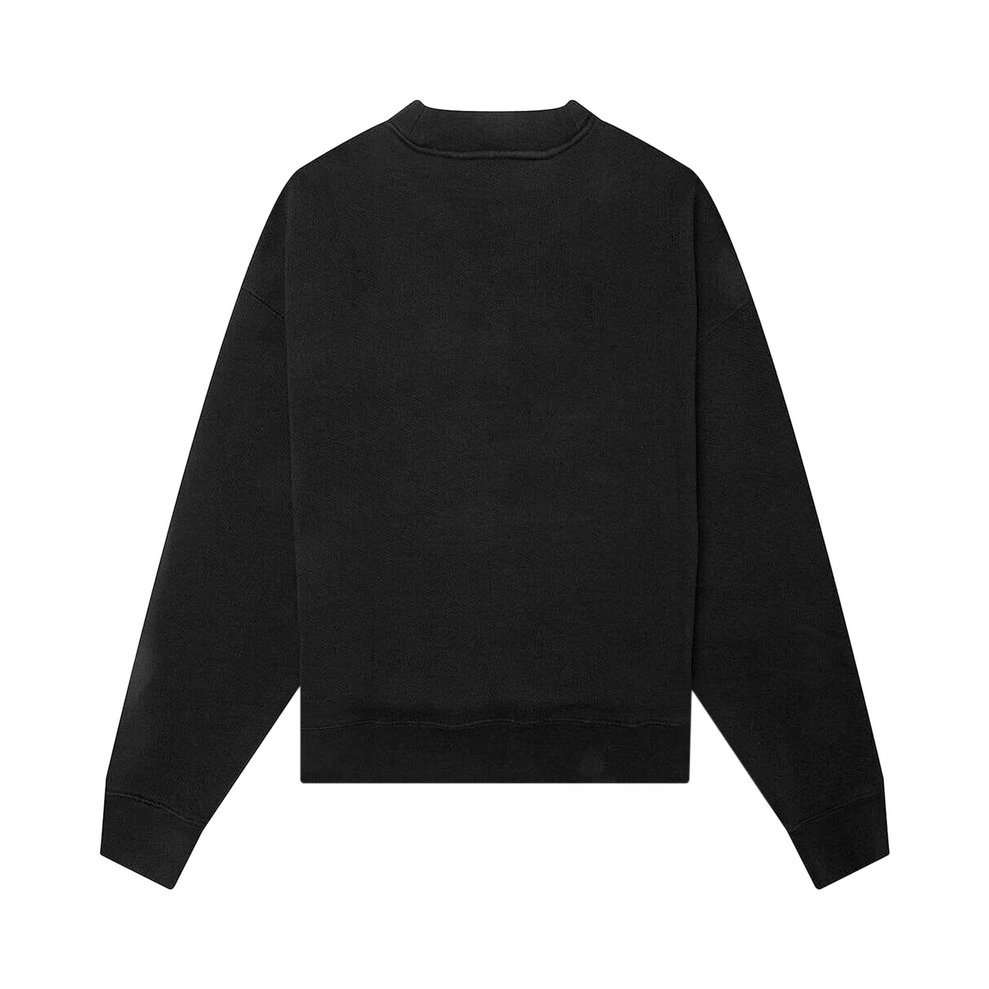 Palm Angels Curved Logo Crew 'Black/White' - 2