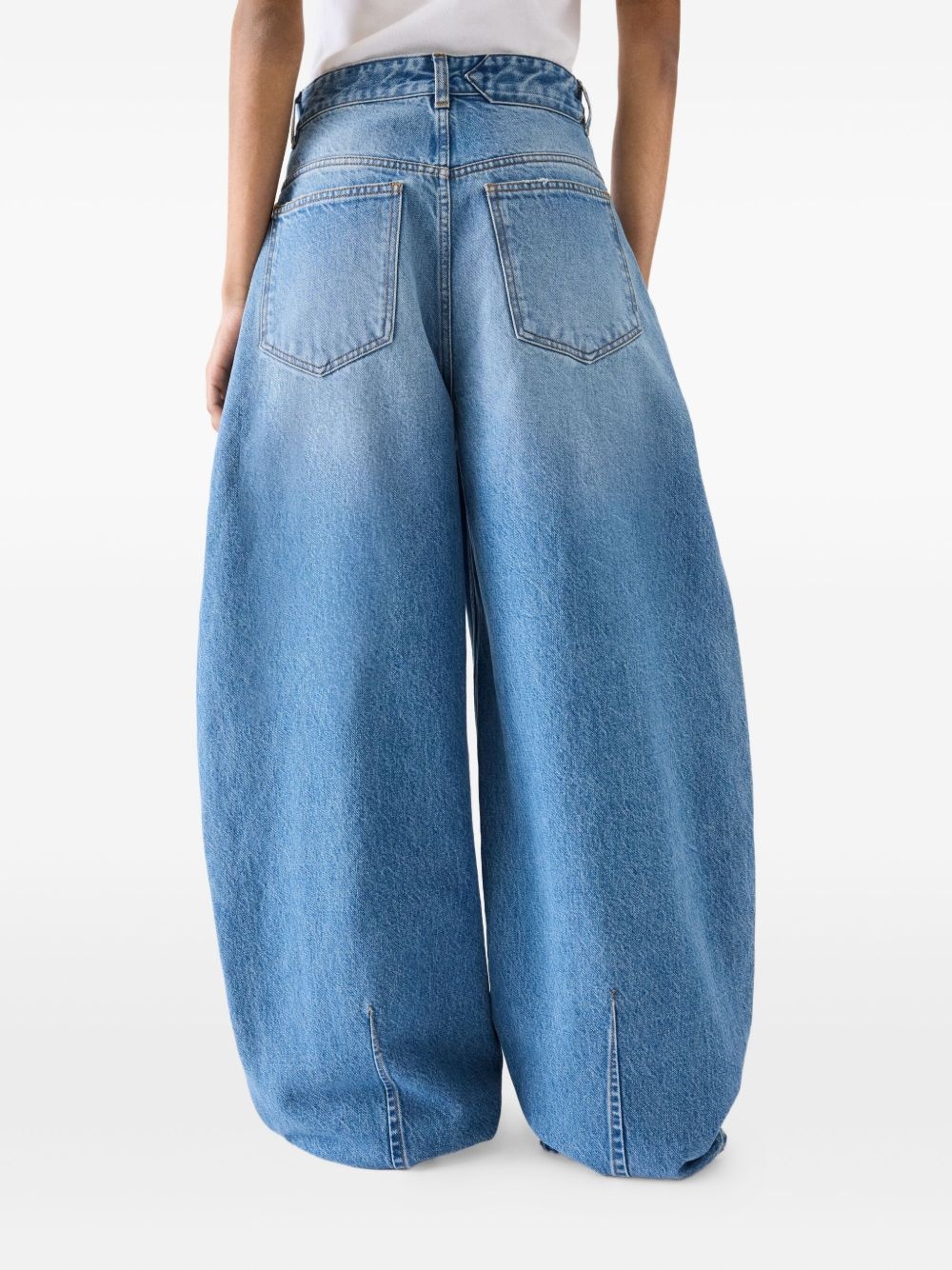 Le De-Nîmes Ovalo pleated jeans - 4