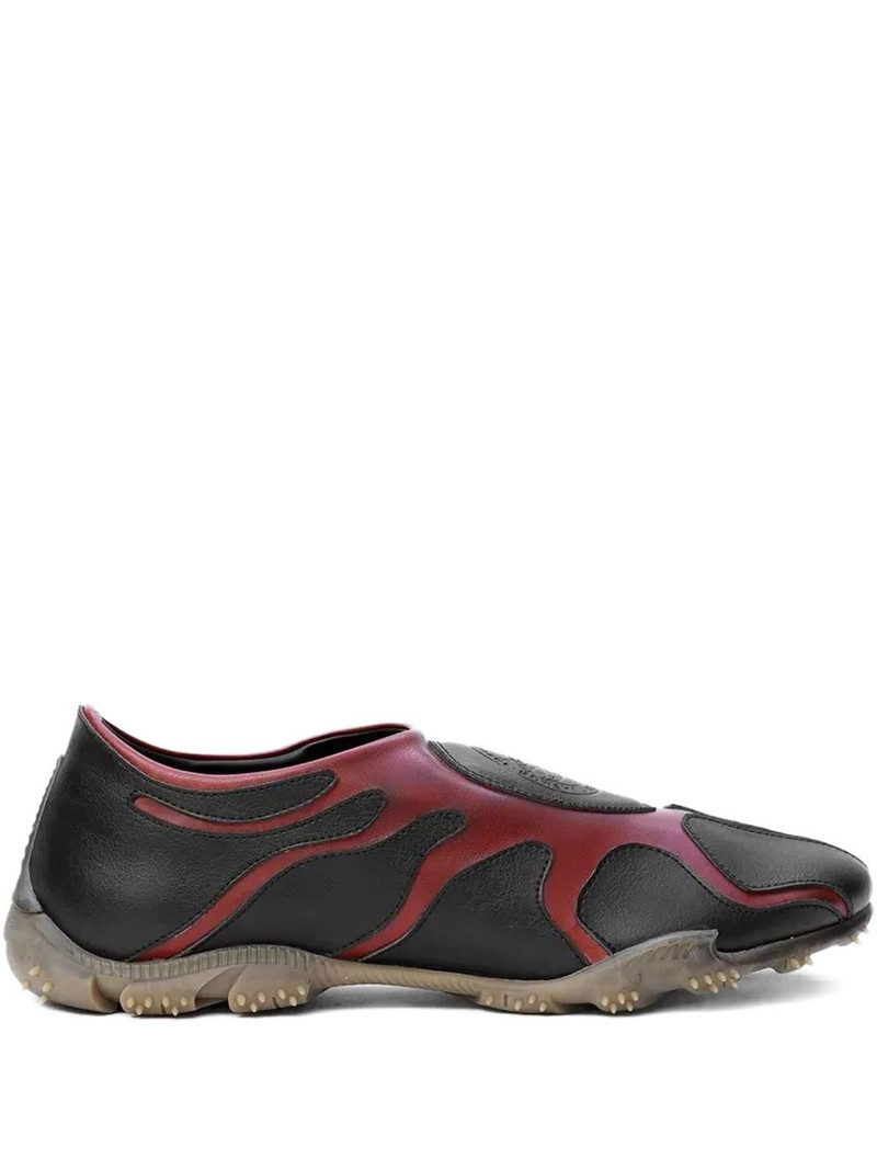 flame-detail slip-on sneakers 1