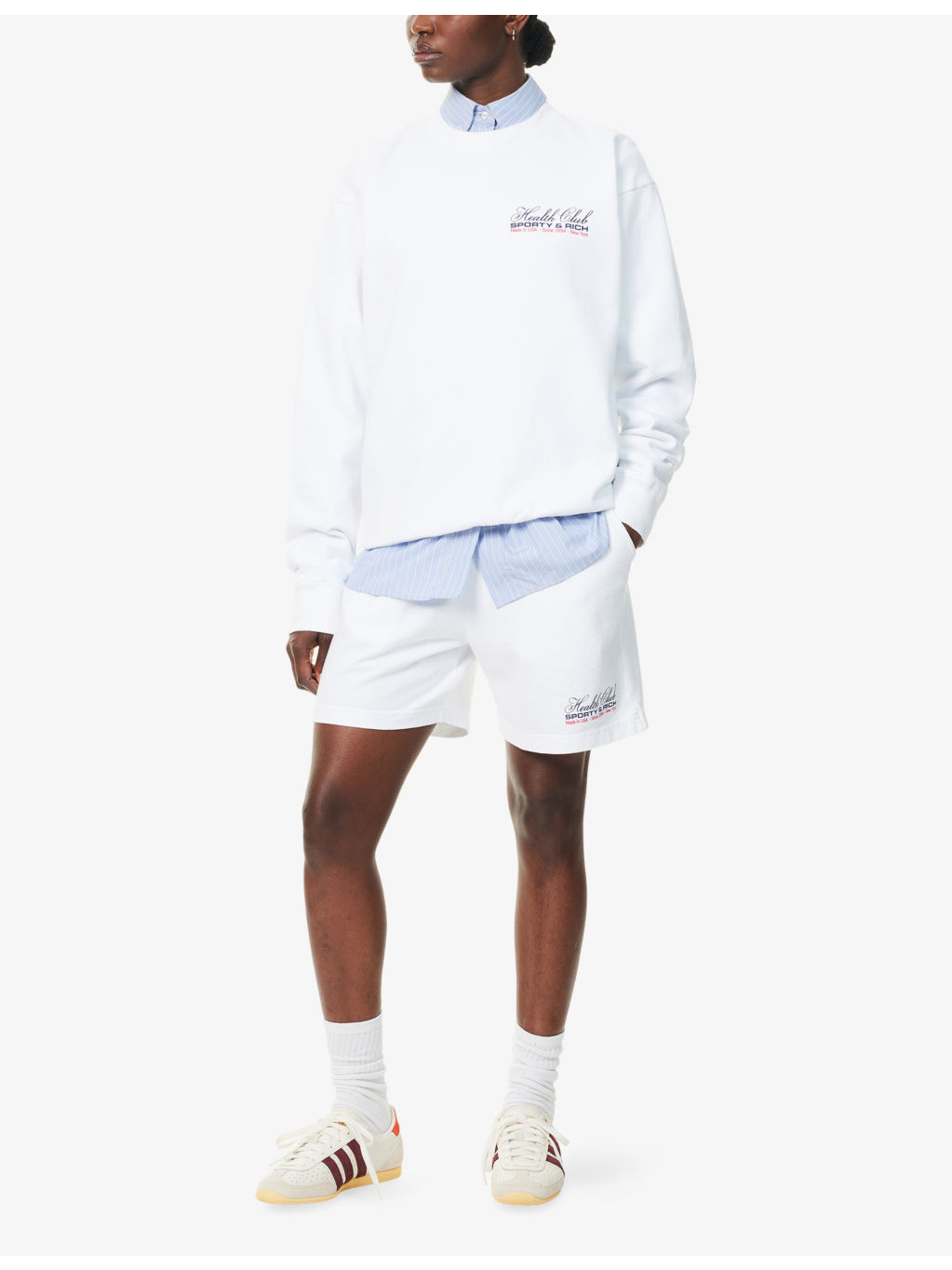 Embroidered-Logo Long-Sleeves Cotton-Jersey Sweatshirt - 2