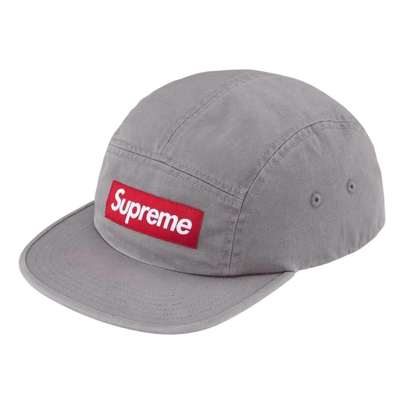 Supreme SS26 Washed Chino Twill Camp Cap 'Grey' SUP-SS26-1000-GRY - 1