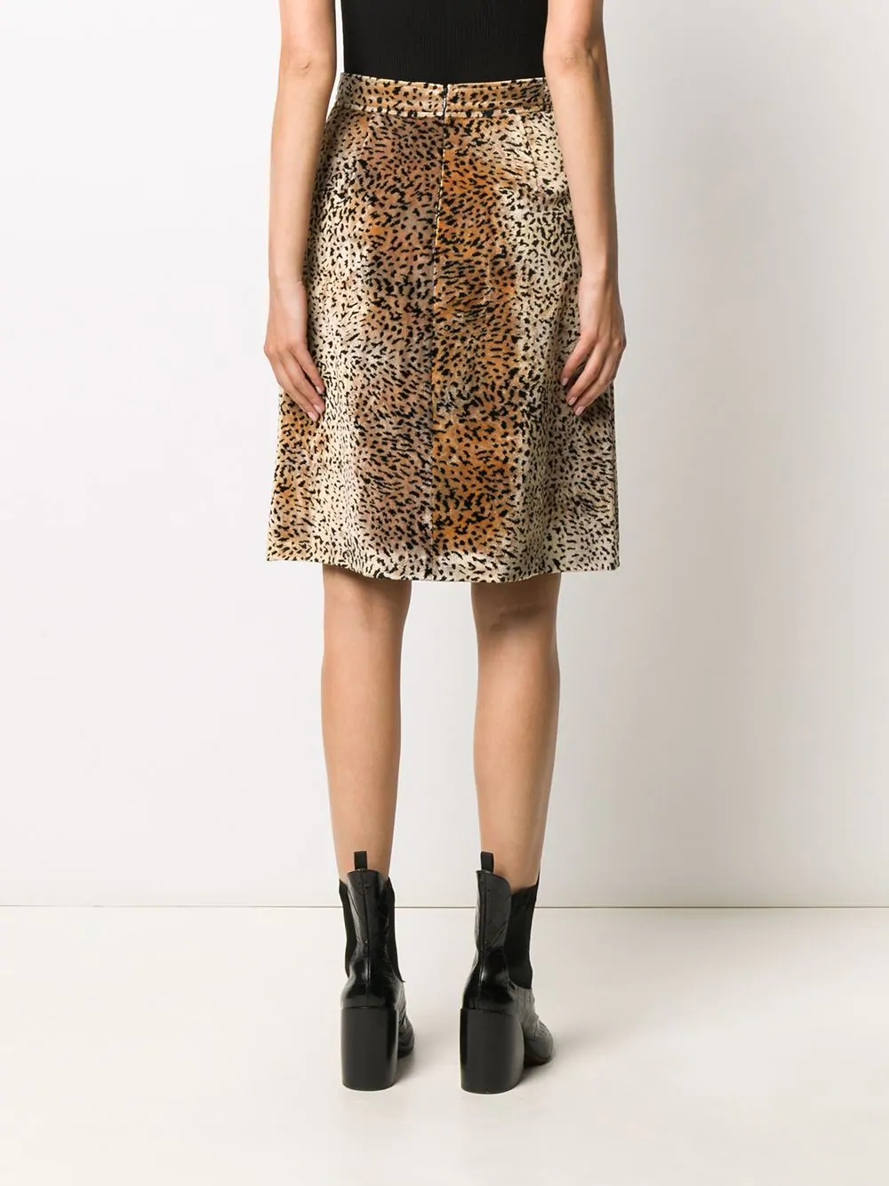 animal-print skirt - 4