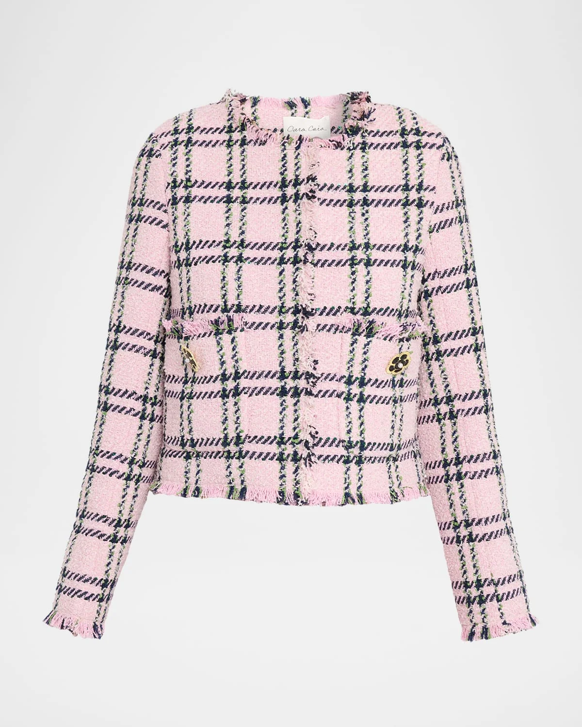 Waylin Plaid Tweed Jacket - 1