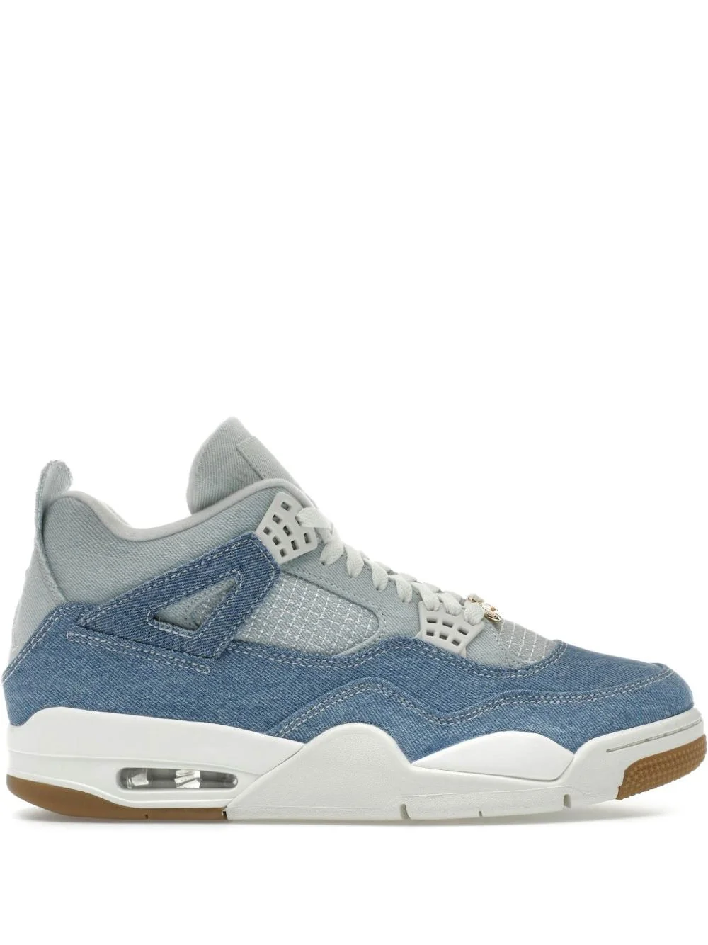 Air Jordan 4 denim-panel sneakers - 1