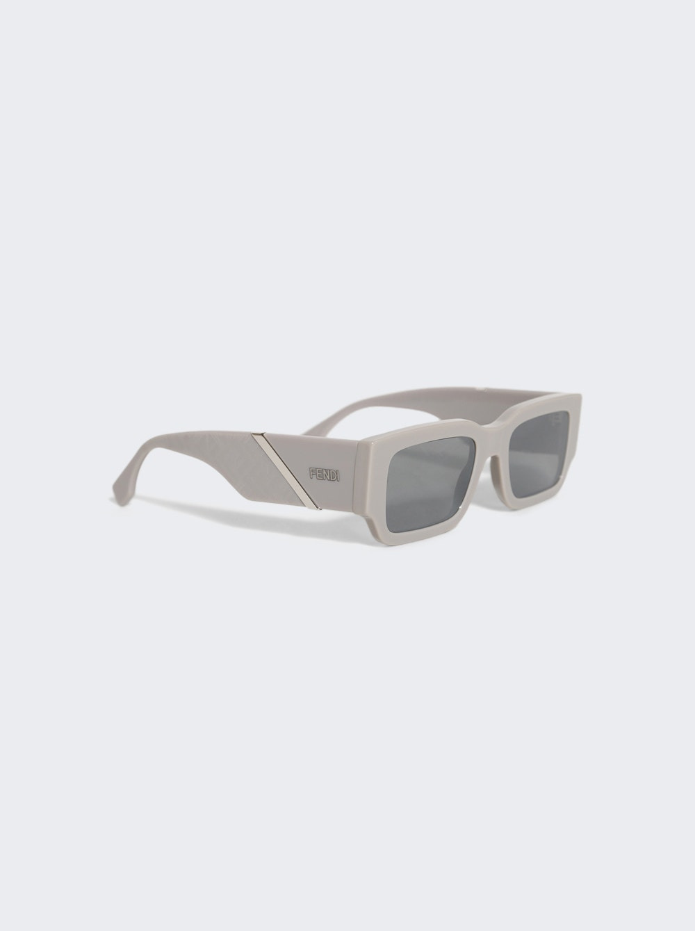 Diagonal Sunglasses Grey And Smoke Mirror - 4