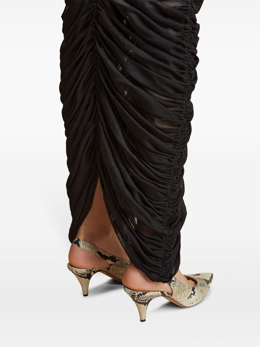 Laure ruched silk skirt - 6