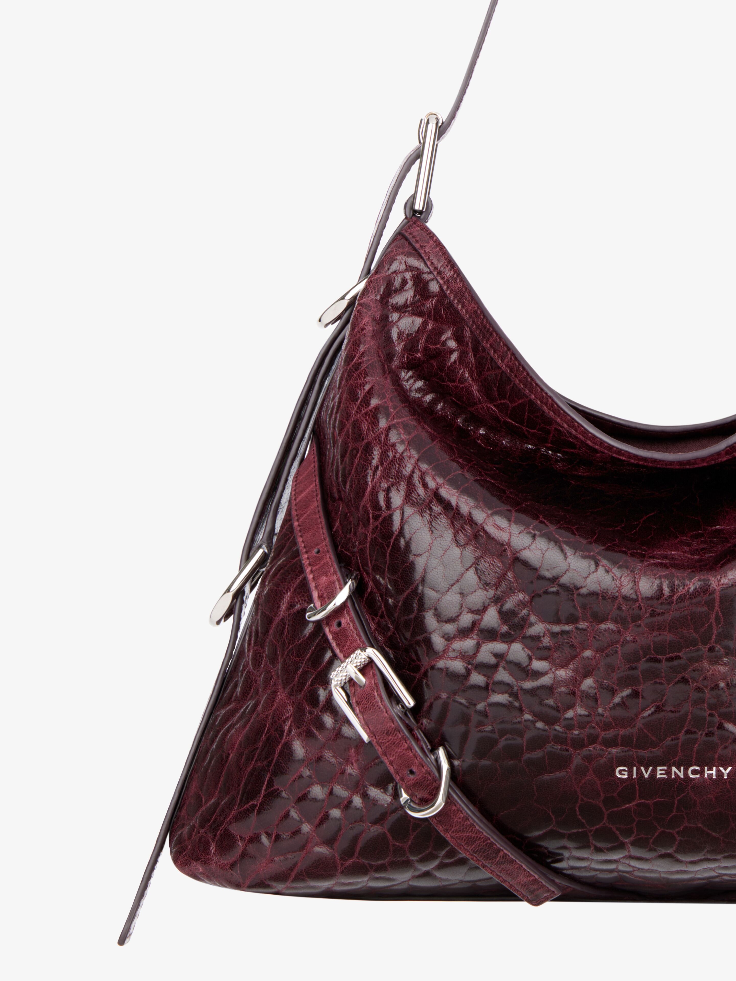 MEDIUM VOYOU BAG IN CRACKLED PATENT LEATHER - 6