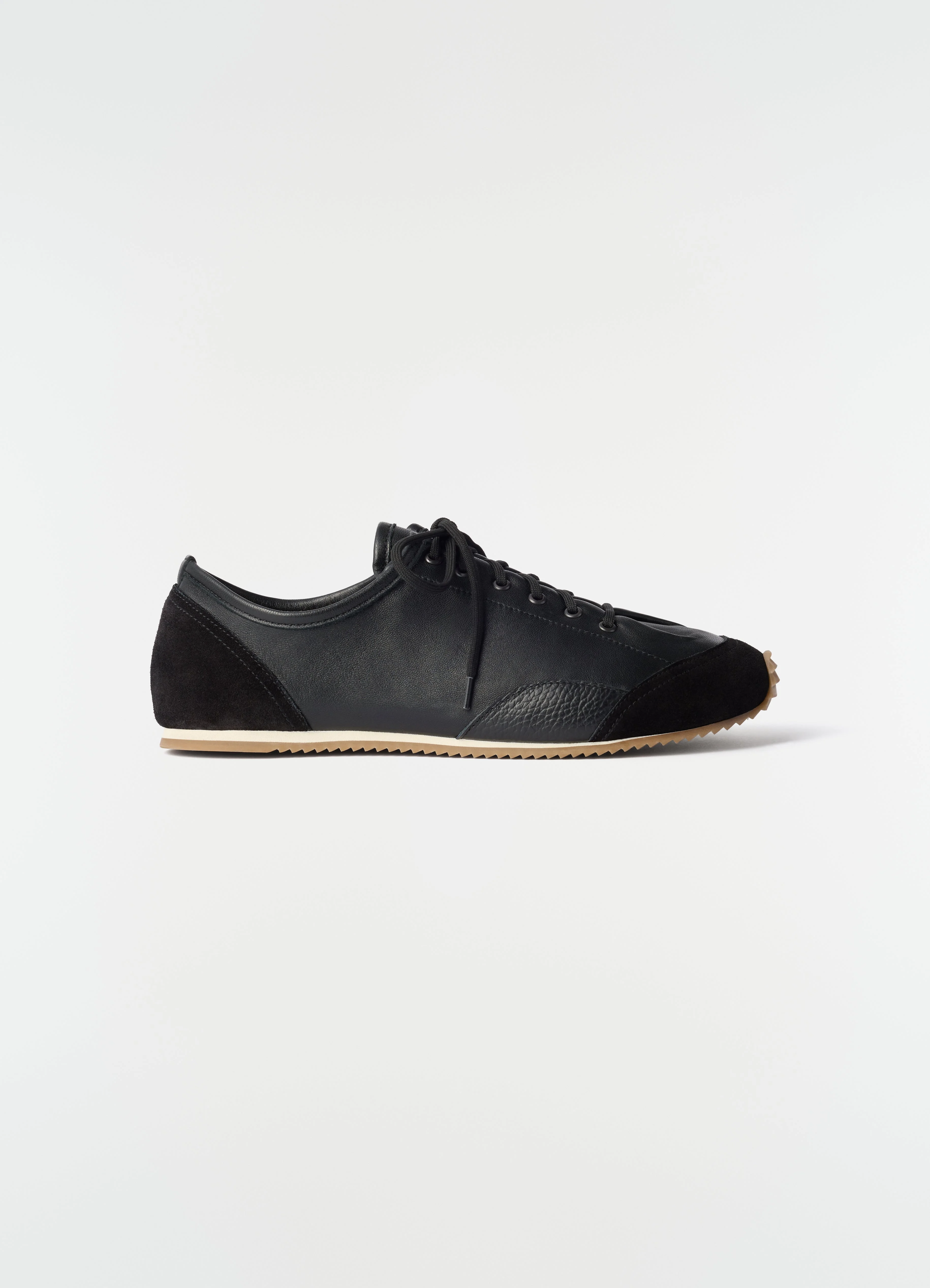 GUMMY GRIPS SNEAKERS IN MIXED LEATHERS - 1