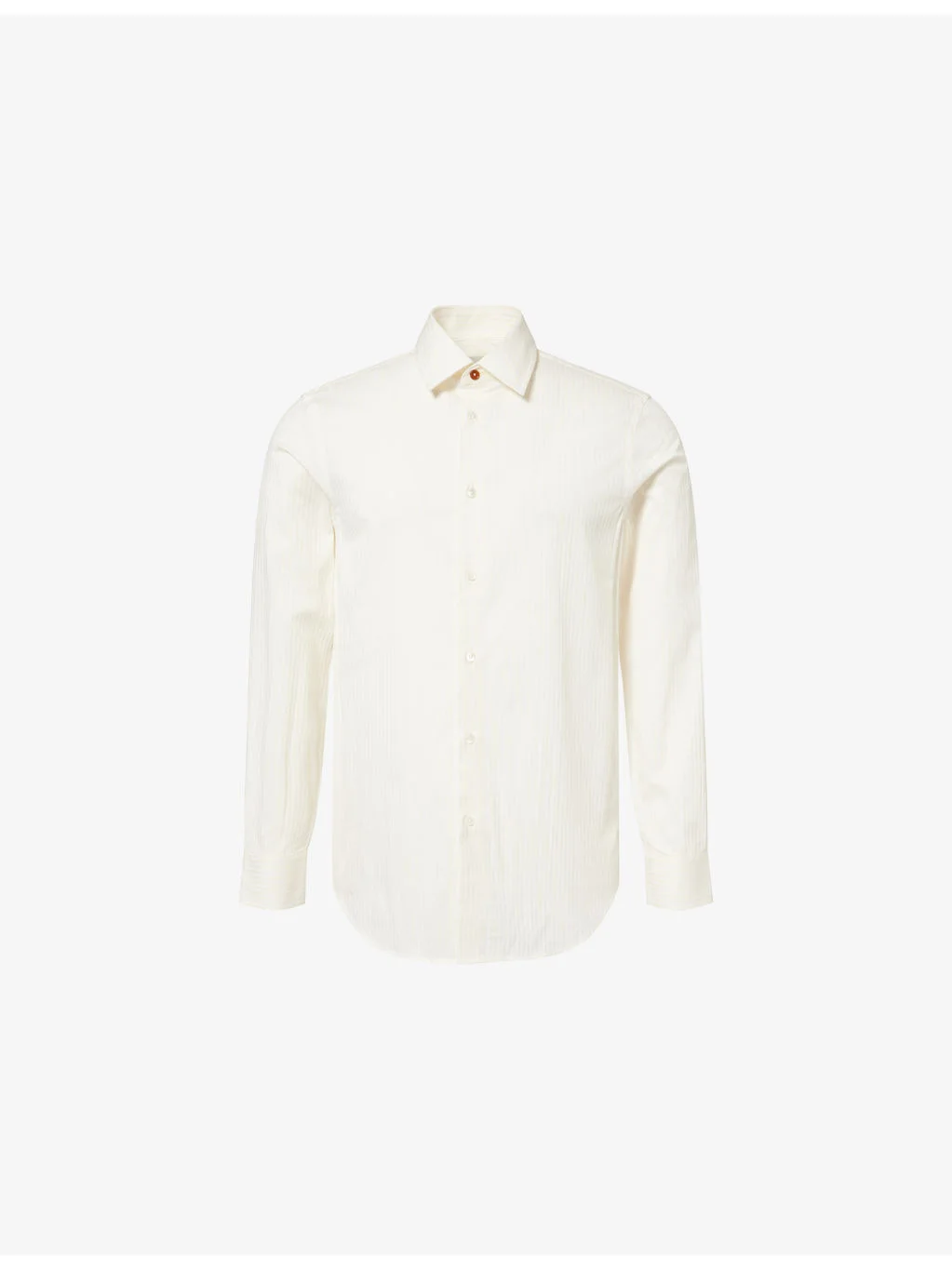 Pinstripe Long-Sleeve Cotton-Blend Shirt - 1